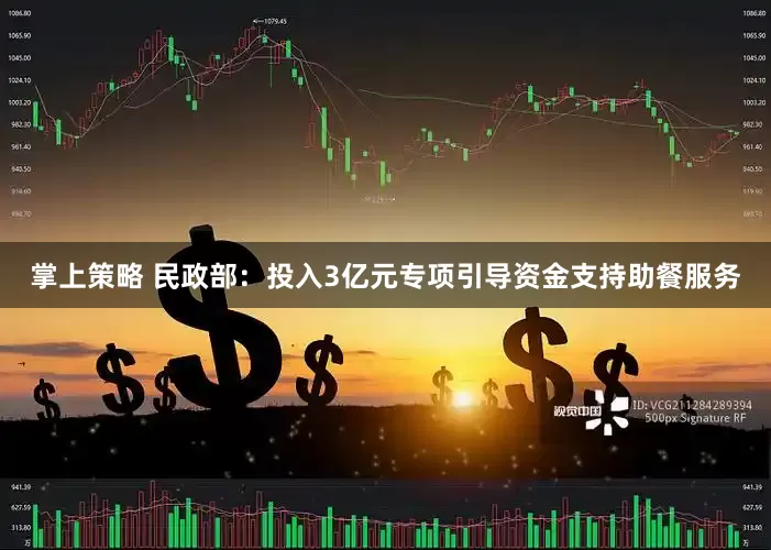 掌上策略 民政部：投入3亿元专项引导资金支持助餐服务